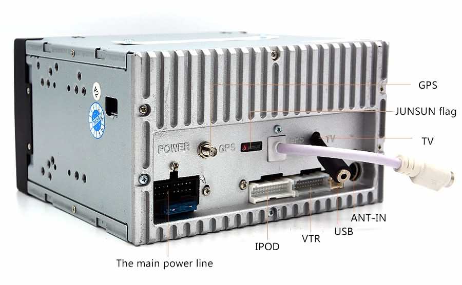 Junsun DVD 7.0 CE Avec Caméra De Recul 7.0 Pouces 2 Din In Dash