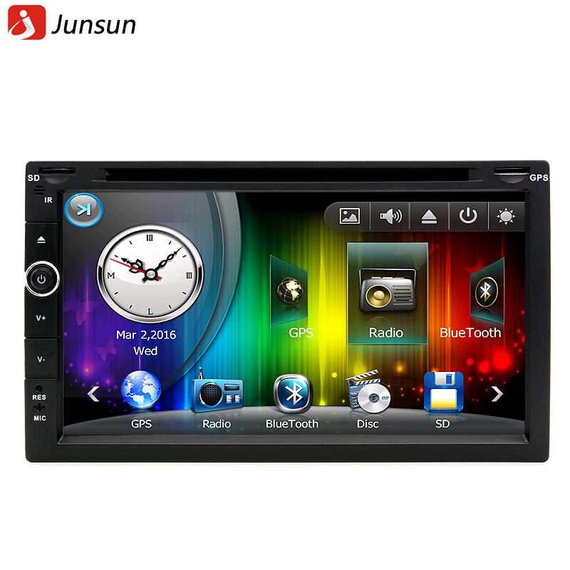 Junsun Universal 2 din Car DVD Player Radio GPS Navigation