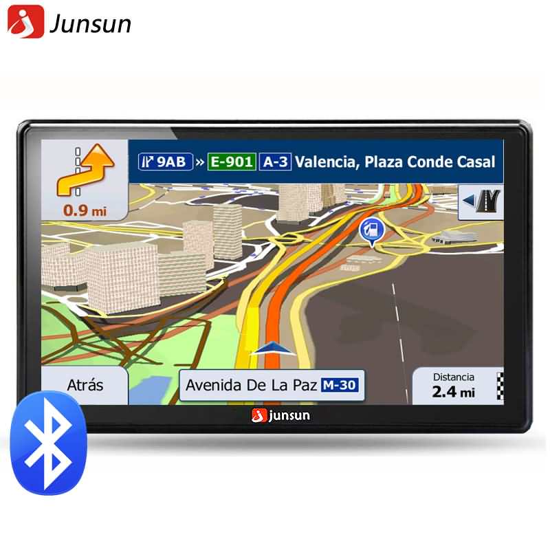 placere teenager Pak at lægge Buy Junsun 7 inch HD Car GPS Navigation FM 8GB Online