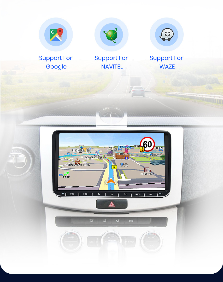 Junsun V1 AI Voice Wireless CarPlay Android Auto Radio for VW Volkswagen  Tiguan 1 NF 2006 2008-2016 4G Car Multimedia GPS 2din
