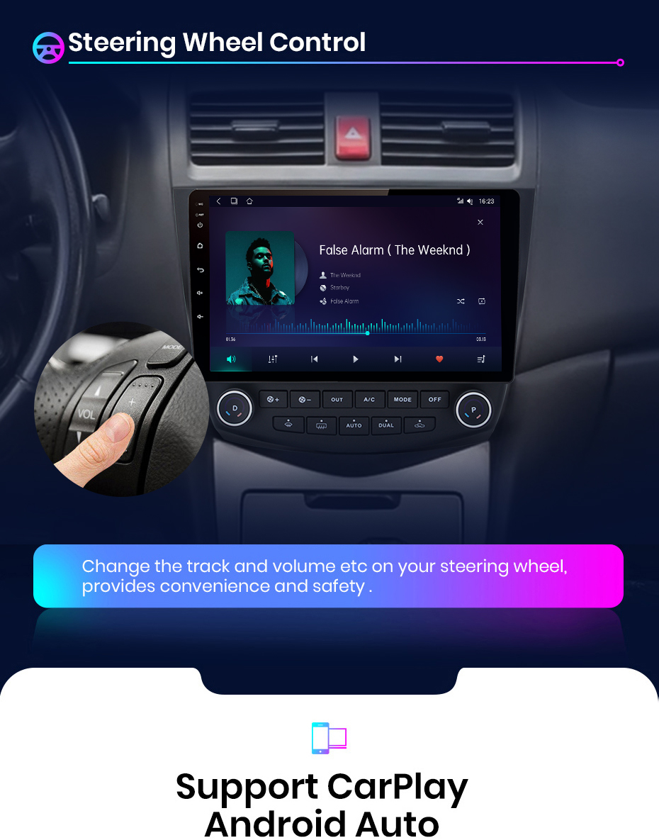 Junsun V1pro Android 10 AI Voice 2 din Android Auto Radio For Honda Civic  2012-2015 Carplay 4G RDS Car Multimedia GPS autoradio,for Honda