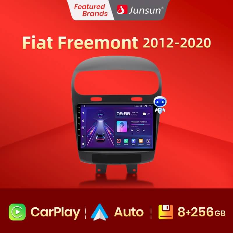 Buy Junsun V1pro AI Voice 2 din Android Auto Radio For Fiat Freemont 2012  2023 2014 2015 2016 2017 2018-2020 Carplay Online