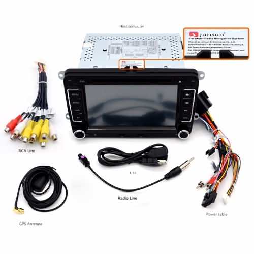 Junsun 7' 2 DIN Android Car Radio Player 1024X600 GPS Autoradio