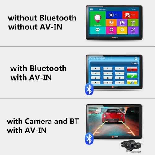 Junsun 7 inch Capacitative Touchscreen Car Truck GPS System