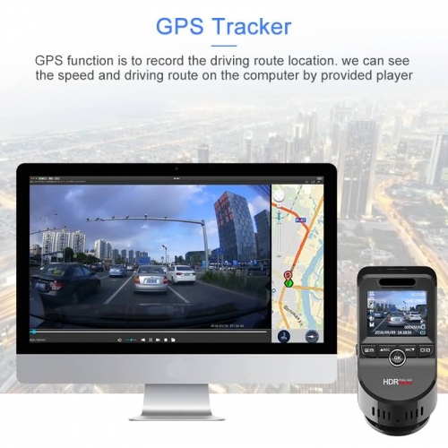 DashCam With GPS Tracker -2K 1080P Wifi Car Camera-Dashcam System