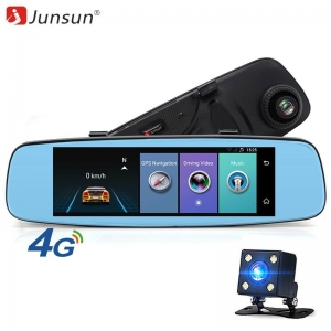 Junsun A880 4G ADAS Car DVR Camera Video recorder mirror 7.86" Android 5.1 with two cameras dash cam Registrar black box 16GB