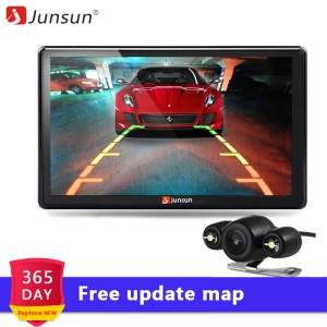 Junsun 7 inch Car GPS Navigation Bluetooth 8GB with Rear view Camera FM MP3 MP4 800MHZ Detailed Maps navigator