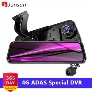 Junsun New 4G ADAS Android Car DVR Camera 10" Streaming RearView Mirror 1080P GPS Registrar Special Video Recorder