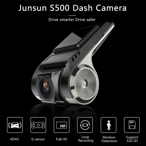 Buy Junsun S500 ADAS Mini Car DVR Camera Full HD LDWS Auto Digital Video Recorder  Dash Cam Online