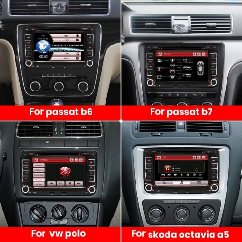 2 Din Android Car DVD Player GPS Multimedia Navigation Autoradio For VW  Volkswagen Skoda Polo Golf Passat B6 B7 Tiguan Stereo From Otolampara,  $99.67