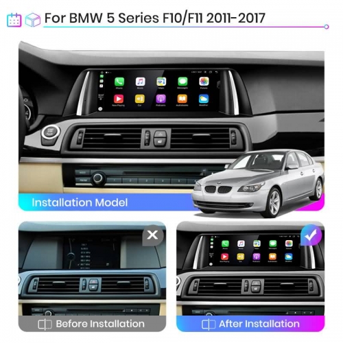 Autoradio 10,25 Pouces pour BMW 5 Series F10 F11 F07 F18 2010-2017 Système  NBT d'origine Nav Voiture GPS Navigation Double DIN Android Autoradio Écran